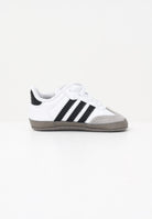 ADIDAS ORIGINALS Scarpe da culla Samba bianche e nere da neonato JI2758 . ADIDAS ORIGINALS 
