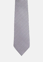 LANVIN Cravatta grigia da uomo in seta con motivo astratto 2059/5C . LANVIN 