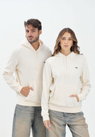 LACOSTE Felpa con cappuccio panna per uomo e donna SH9623 XFJ LACOSTE 