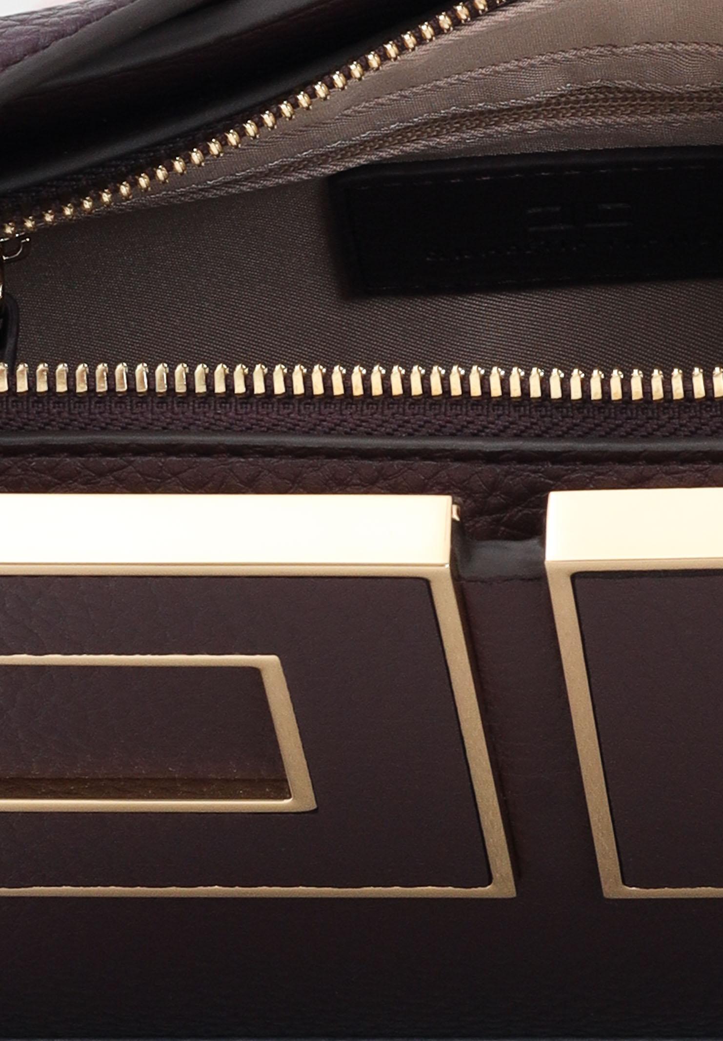 ELISABETTA FRANCHI Borsa a spalla bordeaux da donna con logo BS36A56E2 EA4 ELISABETTA FRANCHI 