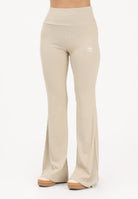 ADIDAS ORIGINALS Leggings Essentials Rib Flared beige da donna KD3850 . ADIDAS ORIGINALS 