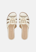 PINKO Ciabatte panna da donna con logo Love Birds SD0463P001Z12 Z12 PINKO 