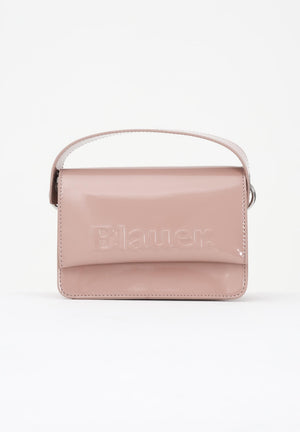 BLAUER Borsa a mano in vernice lucida nude da donna con logo F5MIN01LUXMIG NUD BLAUER 