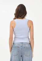 CALVIN KLEIN JEANS Canotta celeste da donna con logo LV047C201GTKF . CALVIN KLEIN JEANS 