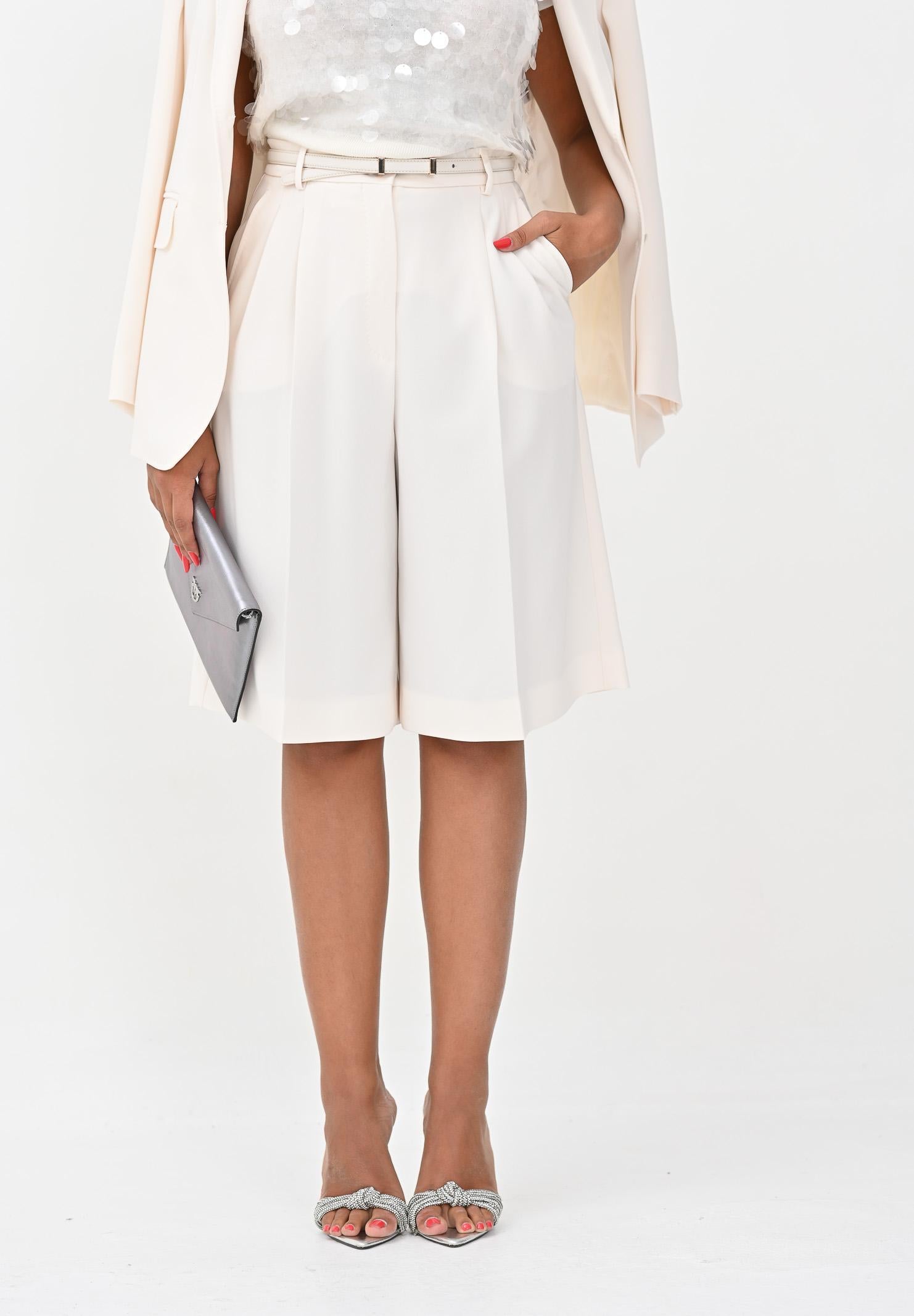 MAX MARA Bermuda Boero panna da donna 2526146011600 008 MAX MARA 