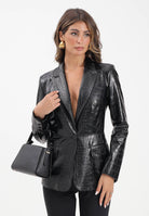 ELISABETTA FRANCHI Giacca nera da donna con stampa cocco GI19158E2 110 ELISABETTA FRANCHI 