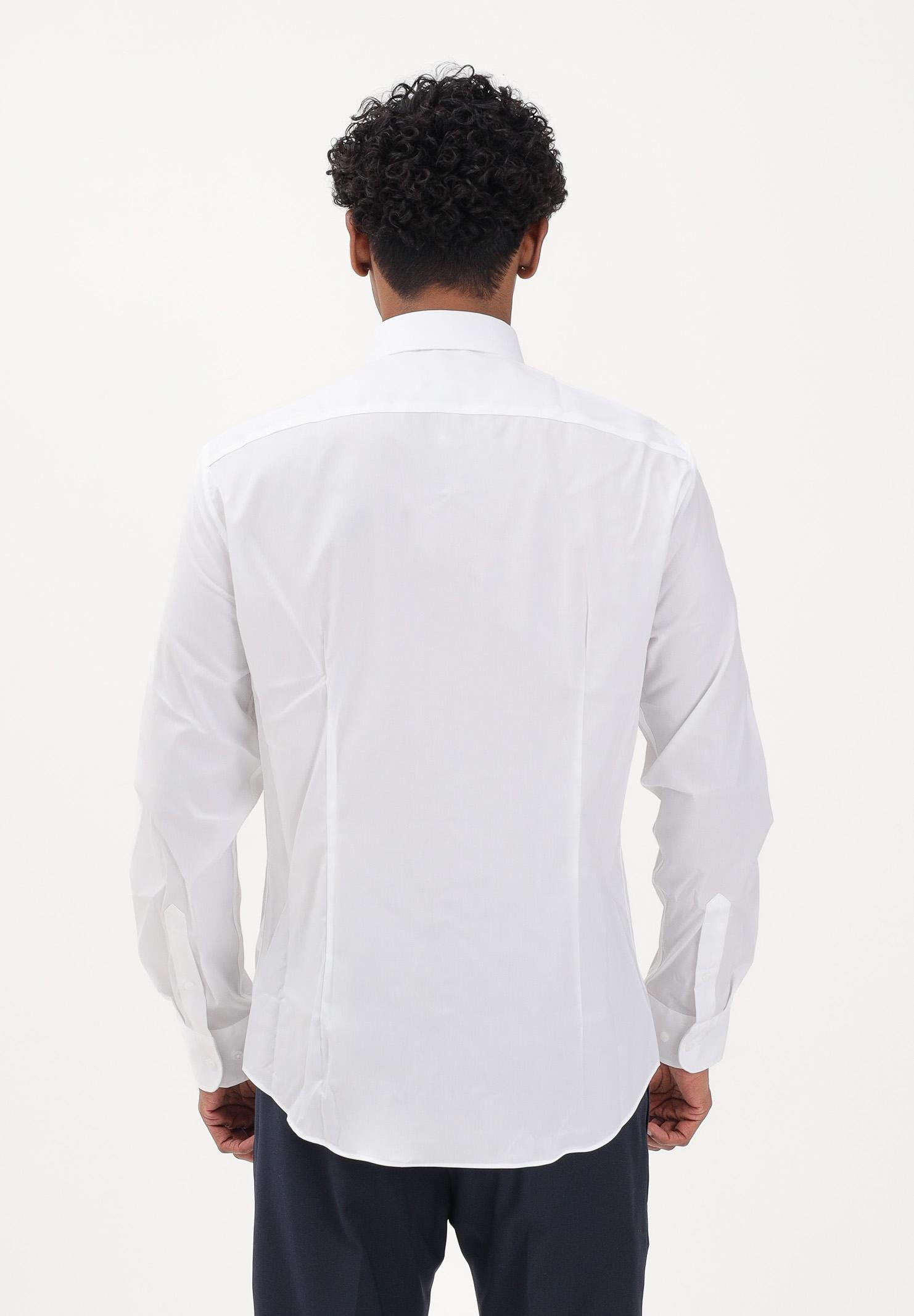 TOMMY HILFIGER Camicia a manica lunga bianca da uomo con logo MW0MW43122 YBR TOMMY HILFIGER 