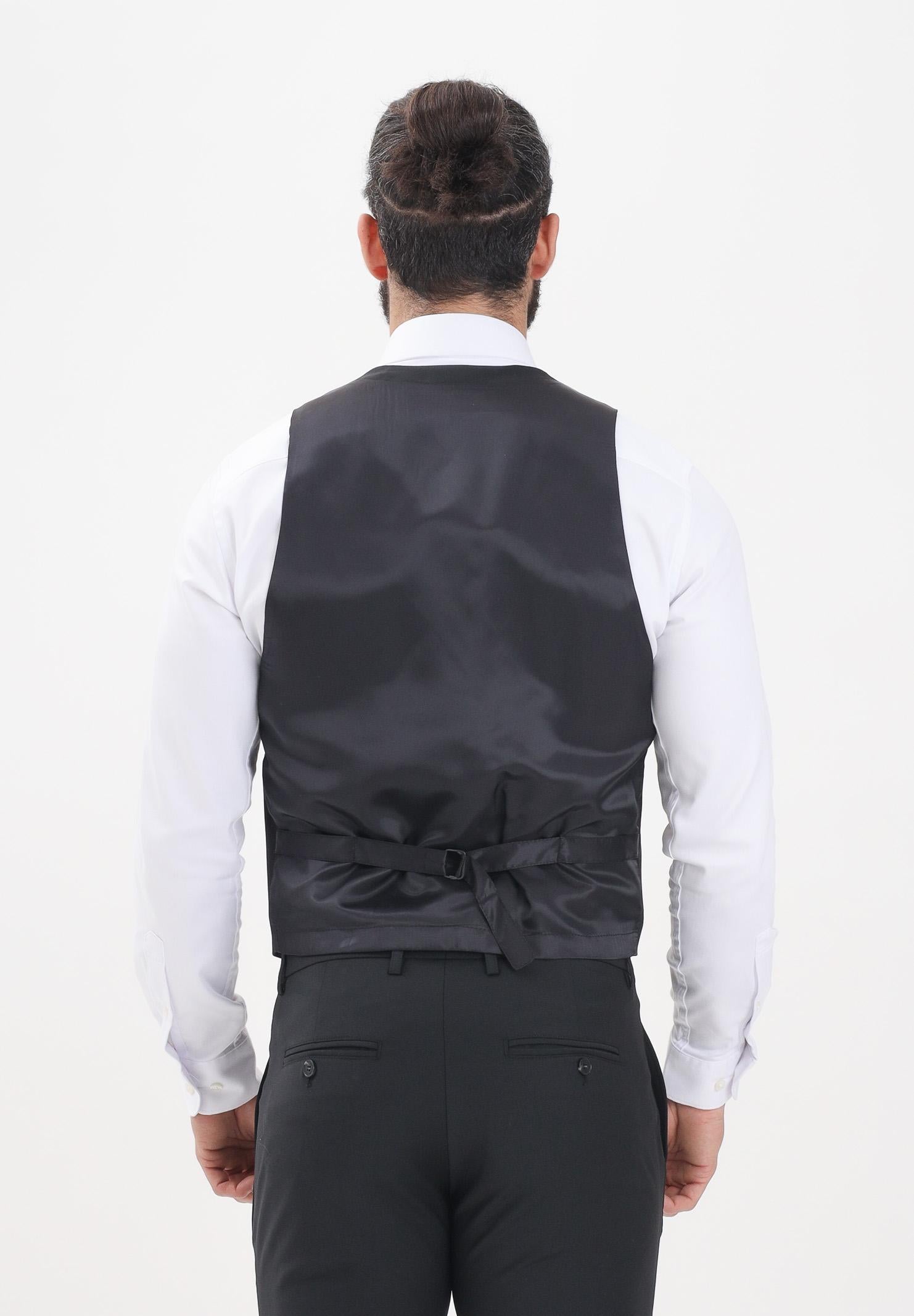 PATRIZIA PEPE Gilet nero da uomo 5S0746A590 K103 PATRIZIA PEPE 