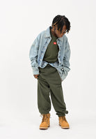 DIESEL Pantalone sportivo verde militare per donna, ragazzi e bambini con logo J024610GEAD K513 DIESEL 