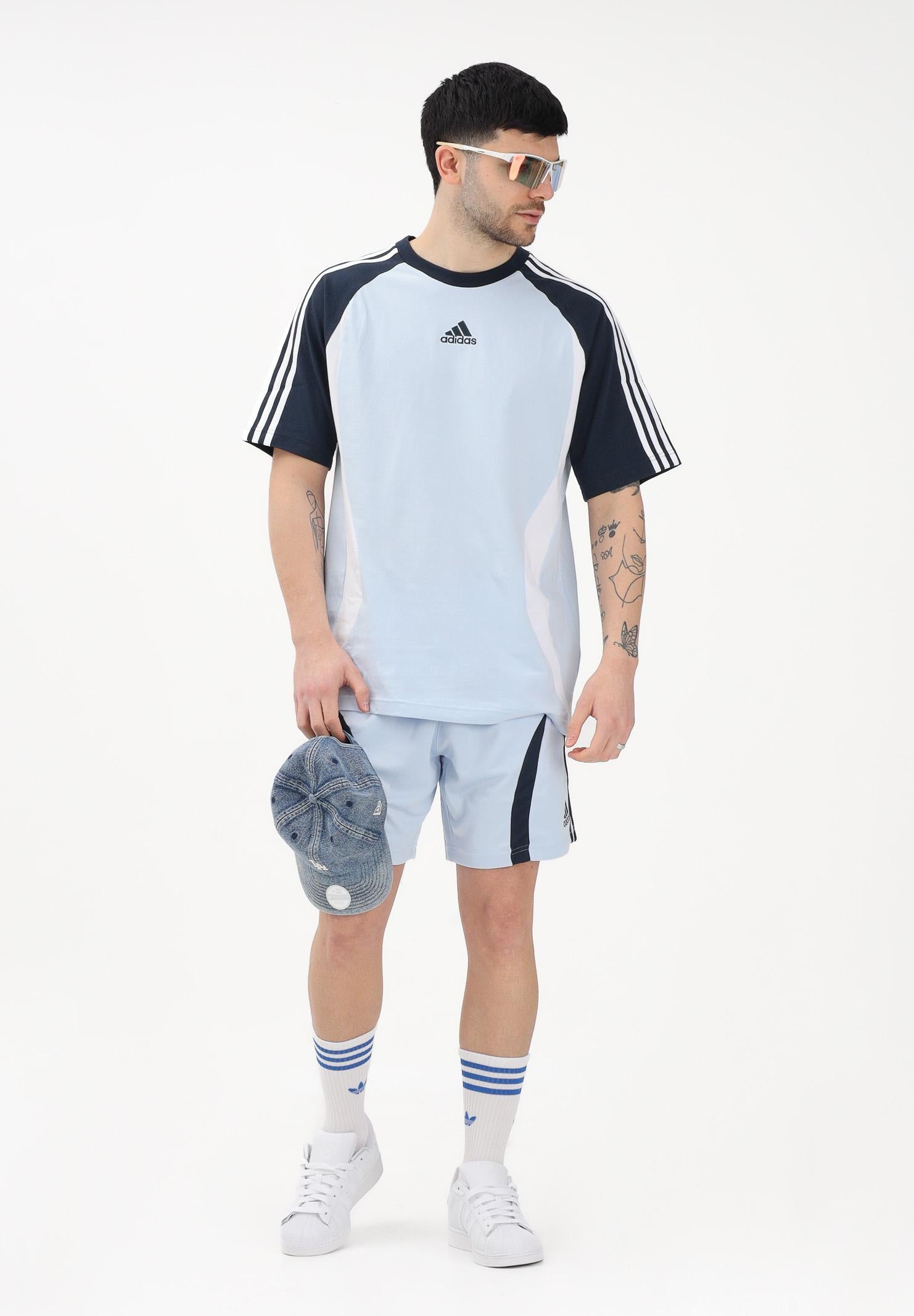 ADIDAS ORIGINALS Shorts sportivo TEAMGEIST ADICOLOR celeste da uomo KD5869 . ADIDAS ORIGINALS 