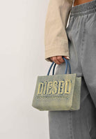 DIESEL Borsa DSL 3D in denim solarizzato da donna con logo istituzionale J02529P5499 H8457 DIESEL 