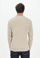 TOMMY HILFIGER Maglioncino girocollo beige da uomo MW0MW39524RBT . TOMMY HILFIGER 