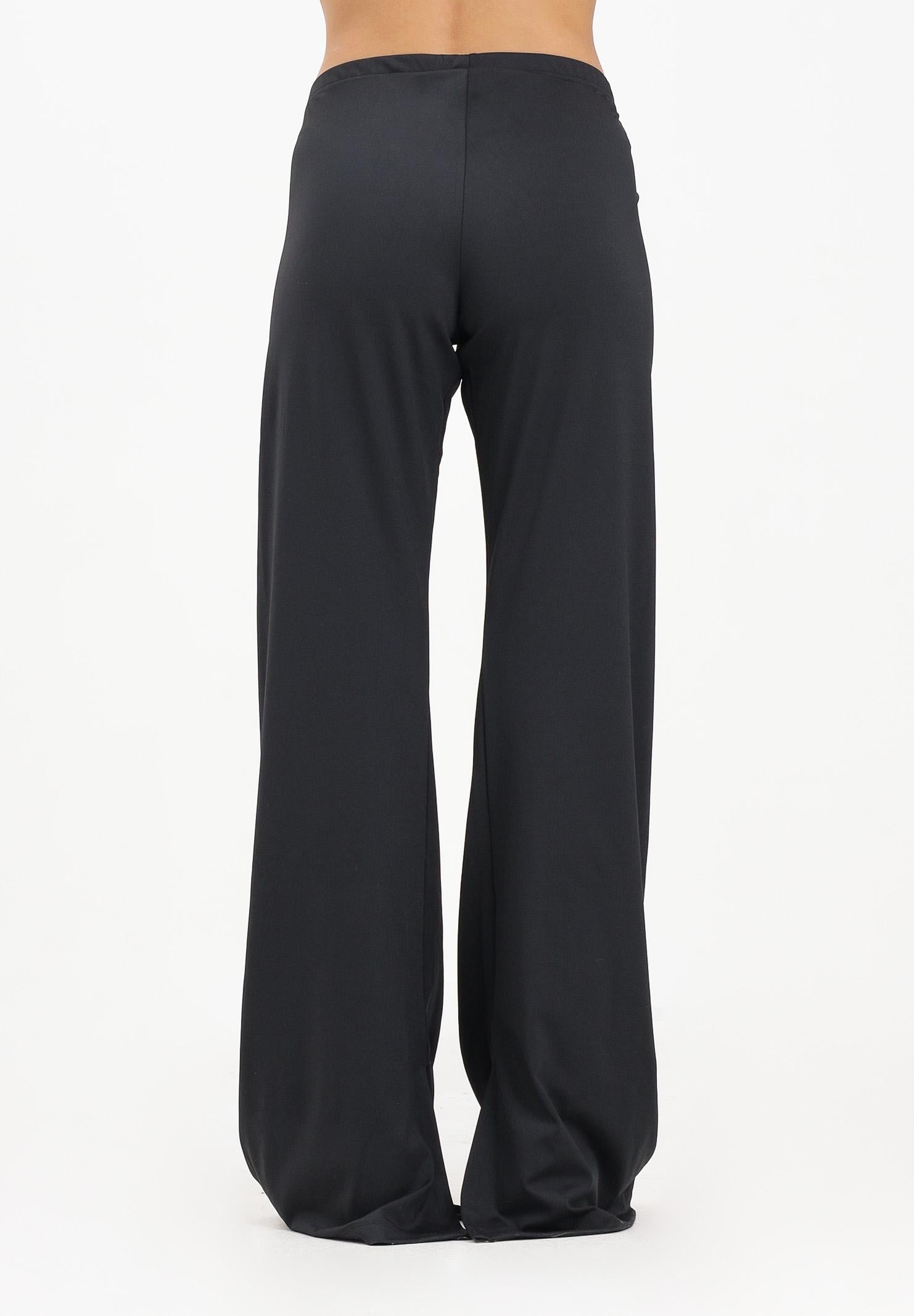 ADIDAS ORIGINALS Leggings svasati con dettagli a nastro e 3 strisce sfalsate neri da donna JX2697  ADIDAS ORIGINALS 