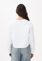 N21 Felpa girocollo bianca per donna, ragazze e bambine con dettaglio gioiello N210CRN0487 0N100 N21 