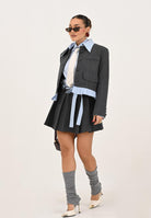 ELISABETTA FRANCHI Cravatta bianco latte da donna con trama CR08L57E2 DZ9 ELISABETTA FRANCHI 