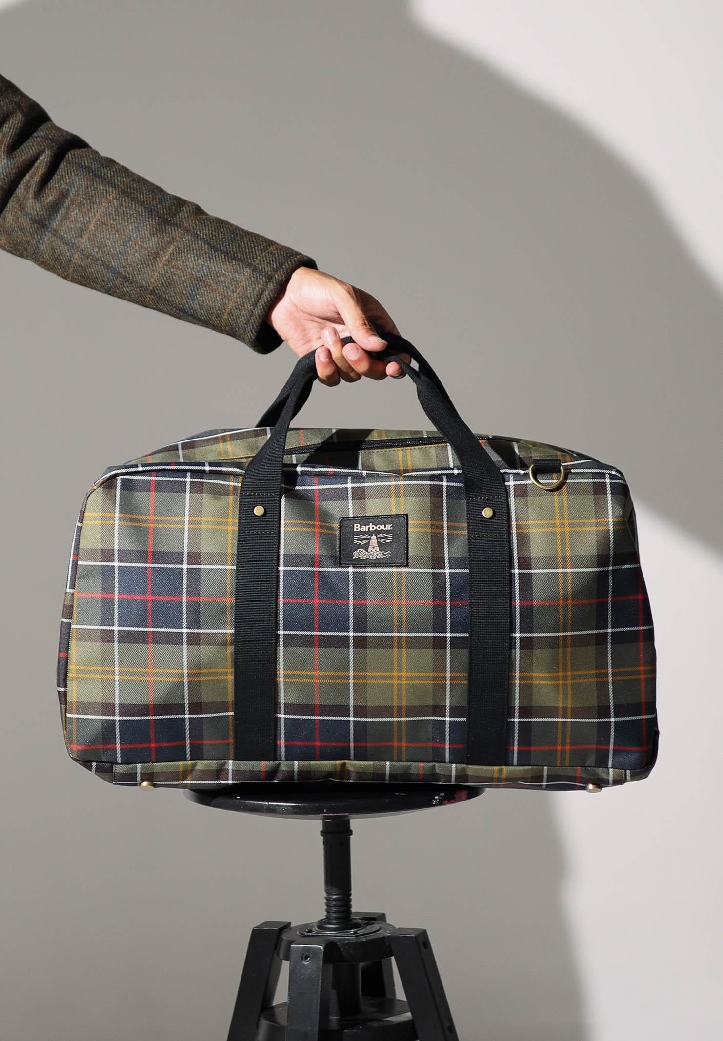 BARBOUR Borsone Torridon Tartan verde per uomo e donna 252MUBA0531 OL91 BARBOUR 