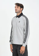 ADIDAS ORIGINALS Polo a manica lunga Adicolor grigia da uomo JY1399  ADIDAS ORIGINALS 