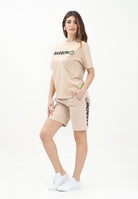 BARROW Shorts sportivo beige per donna, ragazzi e bambini con stampa logo S5BKJUBE083 092 BARROW 