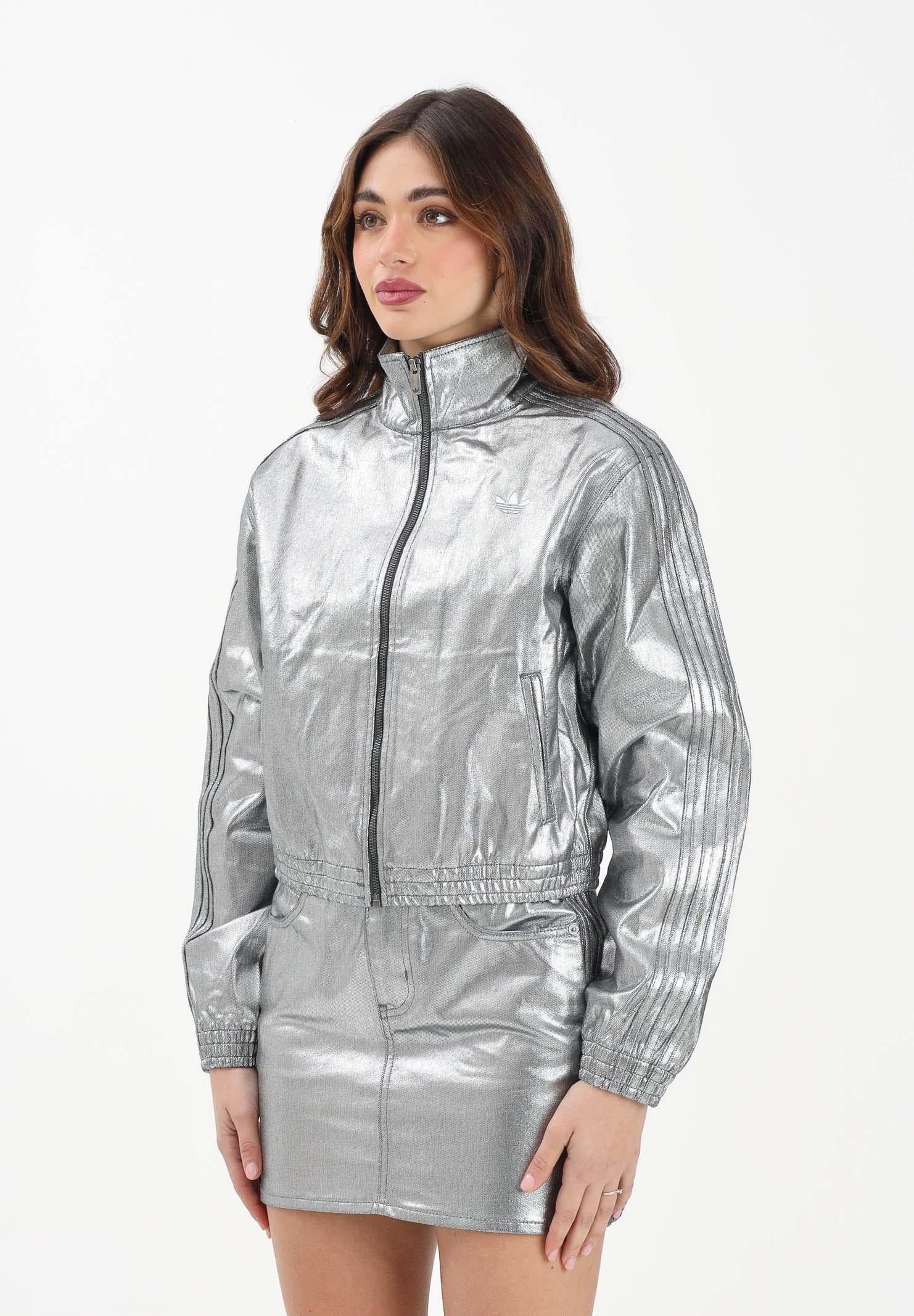 ADIDAS ORIGINALS Women's FIREBIRD Denim Jacket in Silver – Pavidas