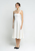 SANTAS Abito midi MEDELEINE panna da donna PV2508 PANNAC SANTAS 