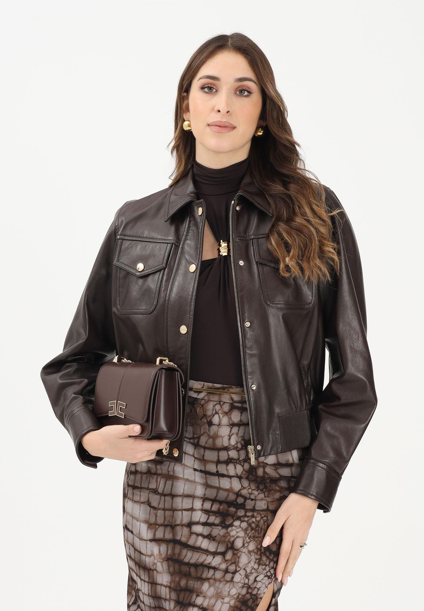 MAX MARA Giubbotto in pelle MSTBIADA marrone da donna 2616441011600 002 MAXMARA 