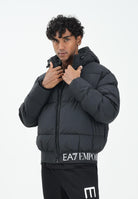 EA7 Piumino nero da uomo con elastico logato 7M000710AF15951 UC001 EA7 