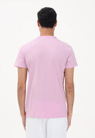 LACOSTE T-shirt a manica corta rosa per uomo e donna con patch logo TH6709 Z4H LACOSTE 