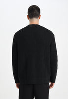 SELECTED HOMME Cardigan nero da uomo 16098335 Black SELECTED HOMME 