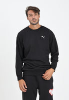 PUMA Felpa girocollo WARDROBE ESS nera da uomo 629650 01 PUMA 