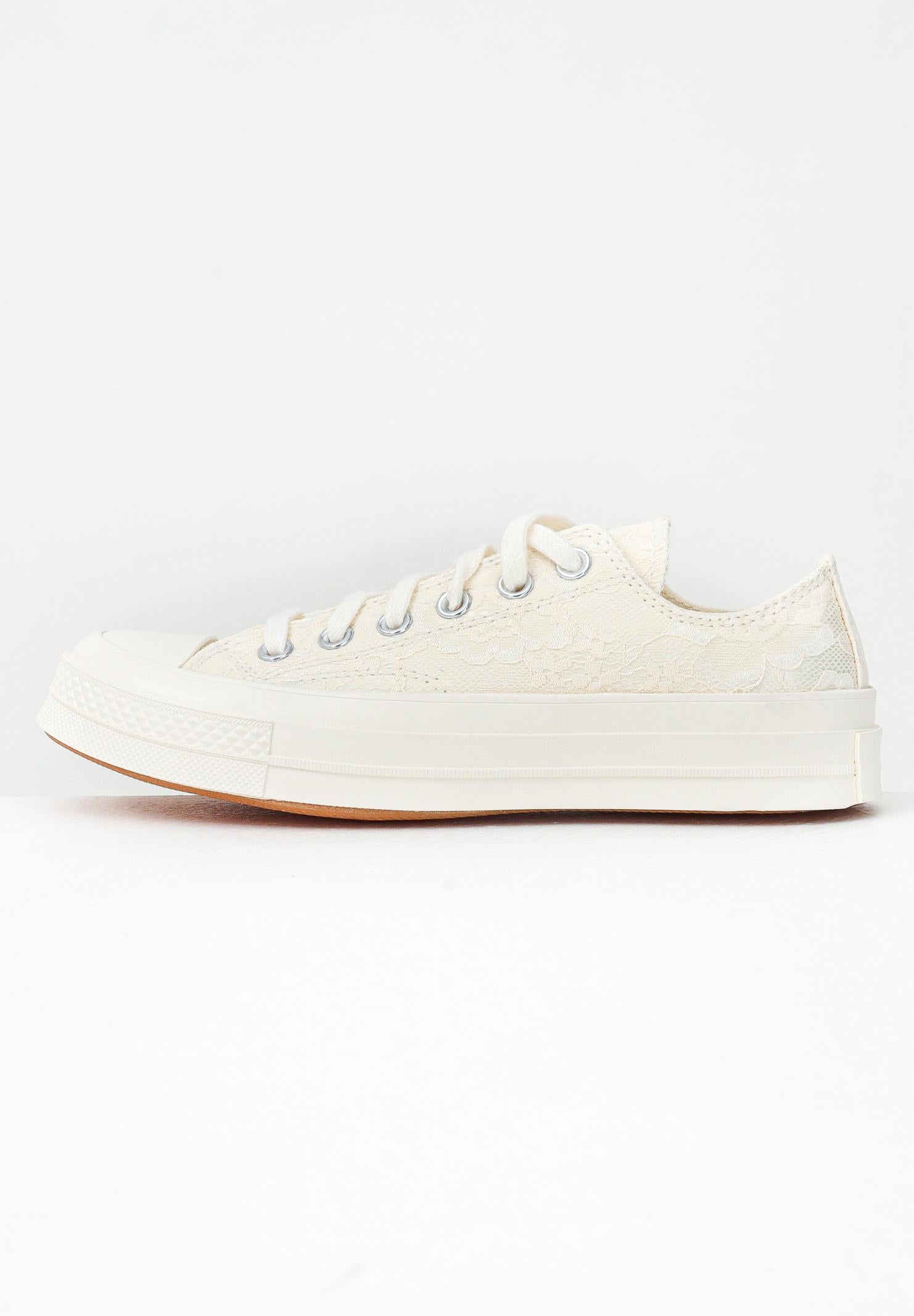 CONVERSE Sneakers Chuck 70 Lace panna da donna A13666C  CONVERSE 