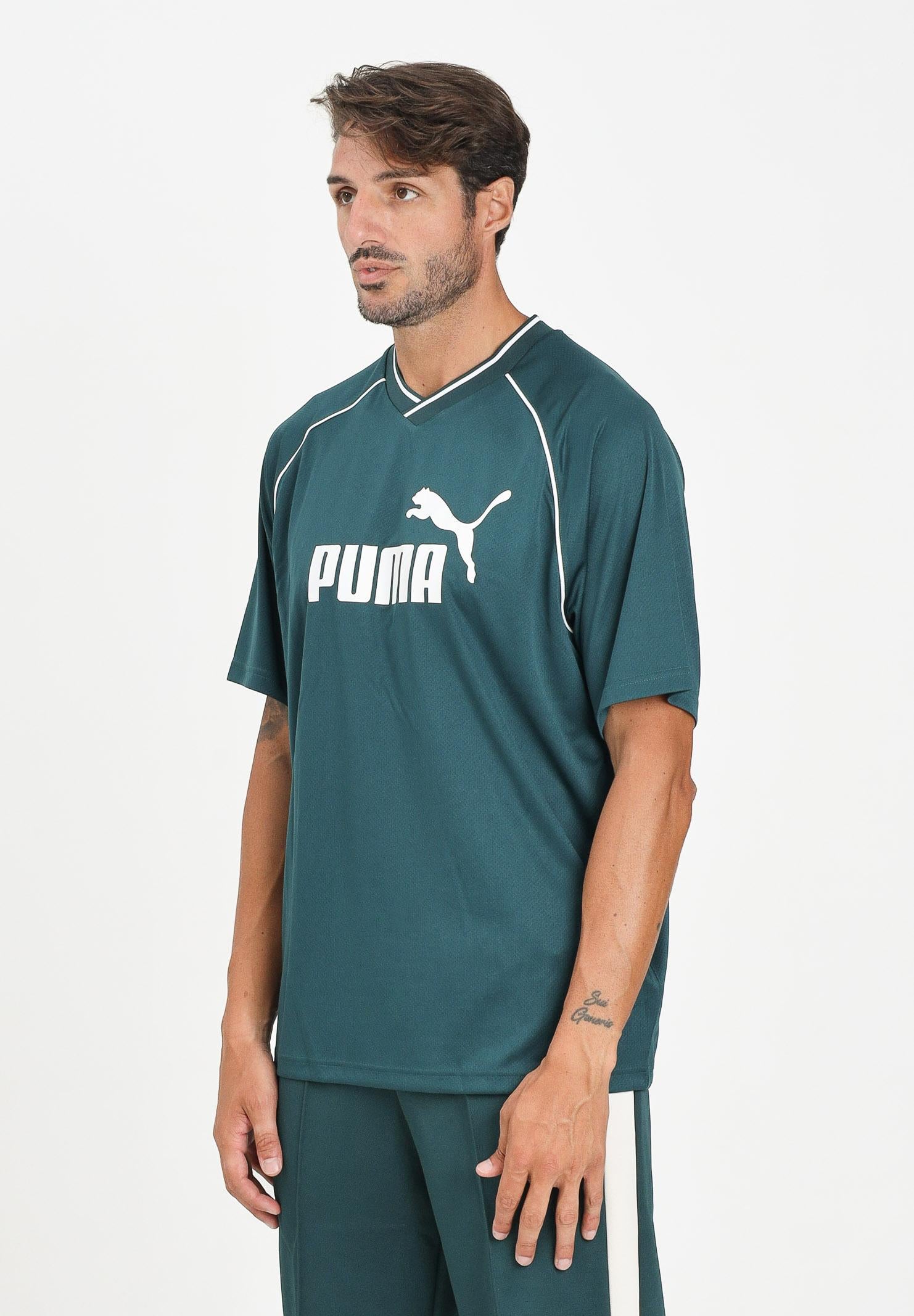 PUMA T-shirt a manica corta Essentials verde petrolio da uomo 688264 75 PUMA 