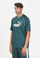 PUMA T-shirt a manica corta Essentials verde petrolio da uomo 688264 75 PUMA 
