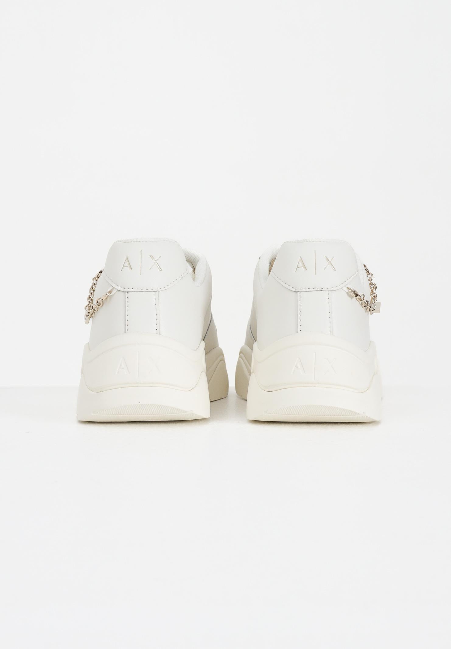 ARMANI EXCHANGE Sneakers panna da donna con catenina XW001617AF17443 M0107 ARMANI EXCHANGE 