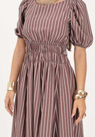 PINKO abito ETHEL in Multicolore Marrone-Rosa colore basico marrone da donna 106670A33Q LN1 PINKO 