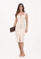 ELISABETTA FRANCHI Abito midi a tubino burro da donna AB90061E2 193 ELISABETTA FRANCHI 