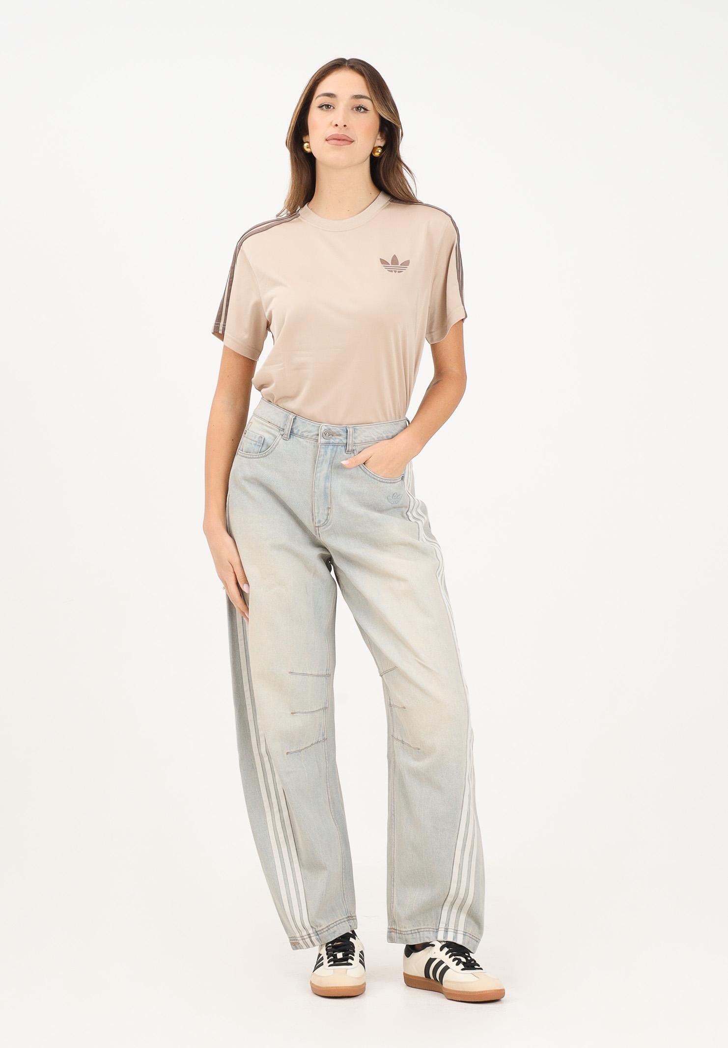 ADIDAS ORIGINALS Jeans Adilenium Season 3 Banana Fitted in denim vintage da donna JX9212 . ADIDAS ORIGINALS 