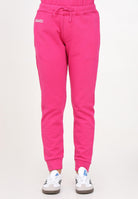 Pantalone sportivo fucsia per donna e bambina con stampa logo DQ2527D003G DQ313 DSQUARED2 