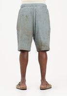 I'M BRIAN Shorts celeste da uomo con micro-lavorazione traforata BE3715 0028 I'M BRIAN 