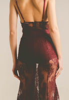 SANTAS Body RADIANCE bordeaux da donna con ricamo in pizzo floreale PV2615 BO SANTAS 