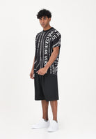 VERSACE JEANS COUTURE Shorts nero da uomo con punto vita logato 80GAD119N0645 899 VERSACE JEANS COUTURE 