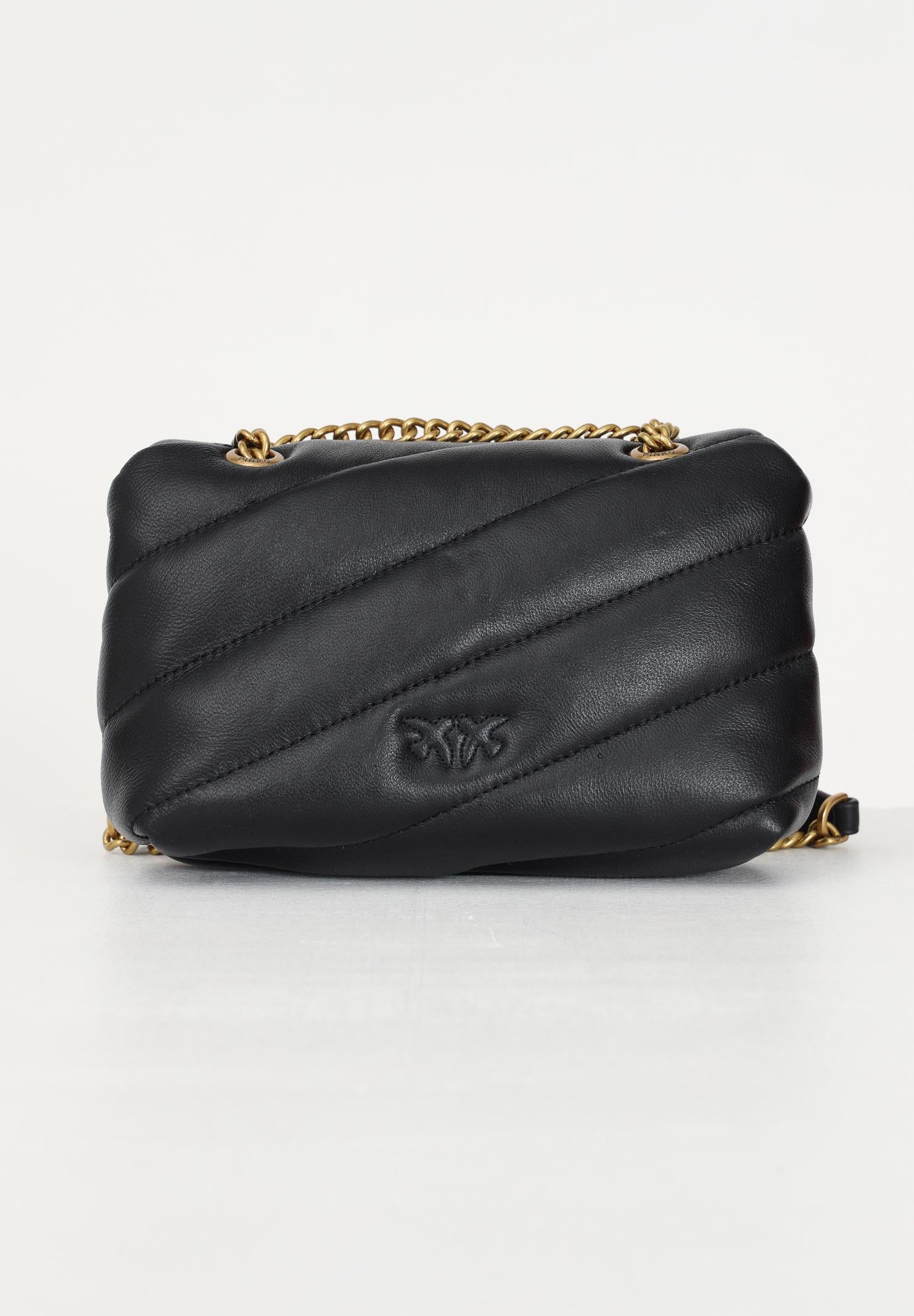 PINKO Borsa a tracolla Baby Love Bag Puff da donna in morbida nappa nera 100040A0F2 Z99Q PINKO 