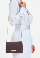 ELISABETTA FRANCHI Pochette bordeaux da donna con catena groumette BS39A56E2 EA4 ELISABETTA FRANCHI 