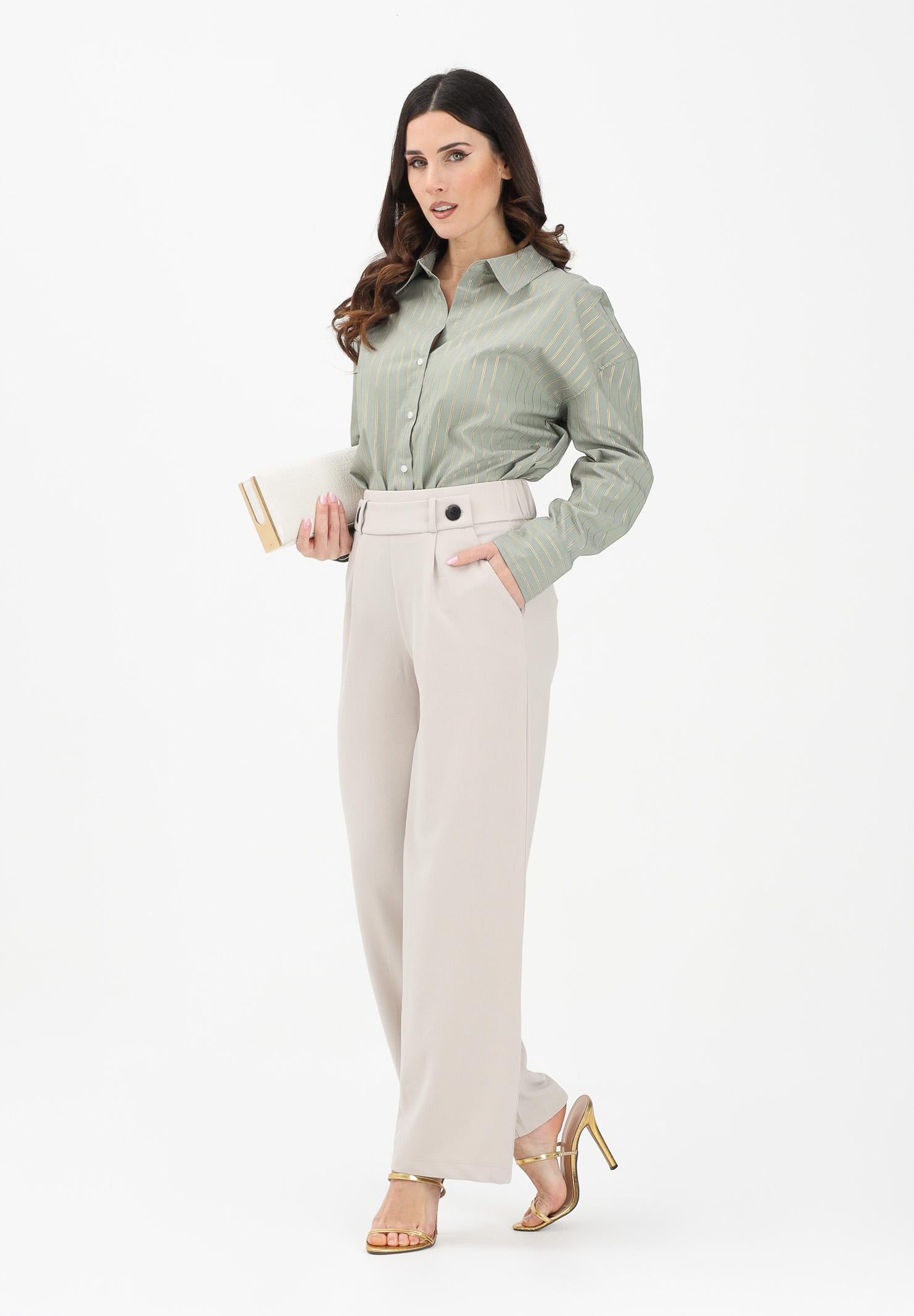JDY Pantalone beige da donna a vita alta 15208430 CHGR JDY 