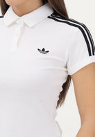ADIDAS ORIGINALS Polo a manica corta 3 Stripes bianca da donna KD3697 . ADIDAS ORIGINALS 