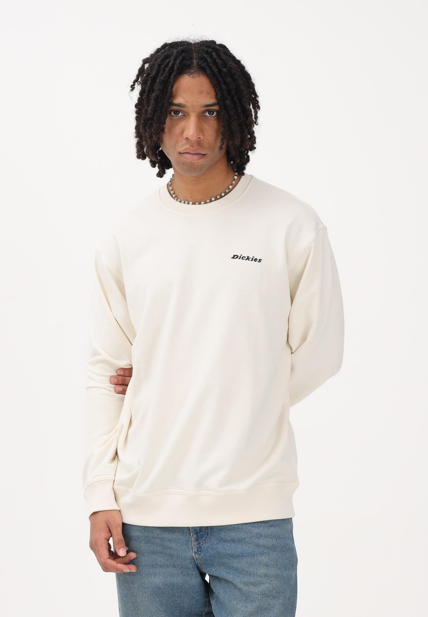 DICKIES Felpa girocollo Loretto panna da uomo DK0A88OCECR1 . DIckies 