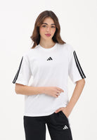 ADIDAS PERFORMANCE T-shirt a manica corta Essentials 3-Stripes Boyfriend bianca da donna JE1211 . ADIDAS PERFORMANCE 