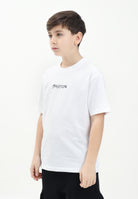 BARROW T-shirt a manica corta bianca per donna, ragazzi e bambini con stampa teddy sul retro S5BKJUTH072 002 BARROW 