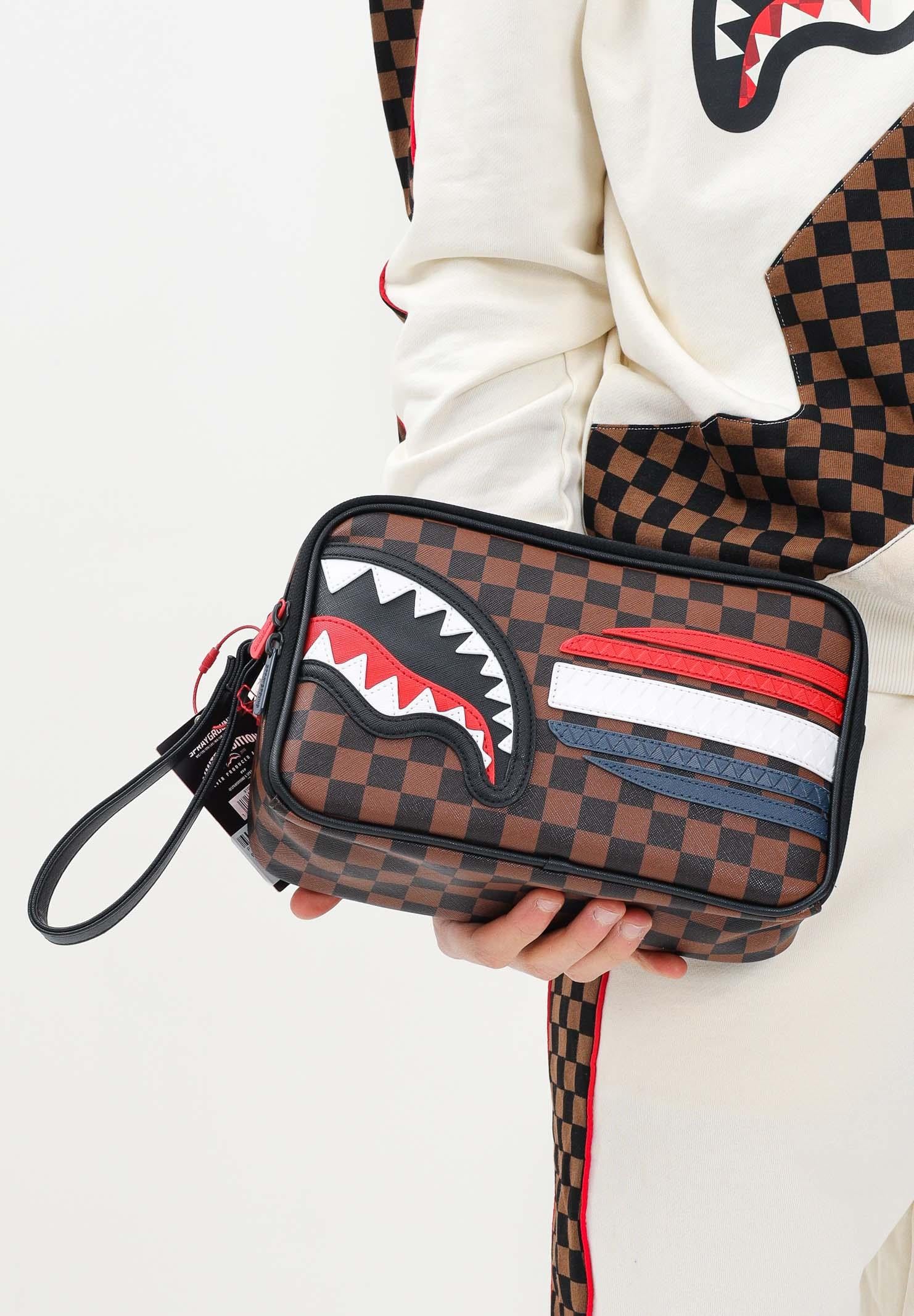 SPRAYGROUND Pochette MACHINE FRANCAISE marrone per uomo e donna 910B7492NSZ  SPRAYGROUND 