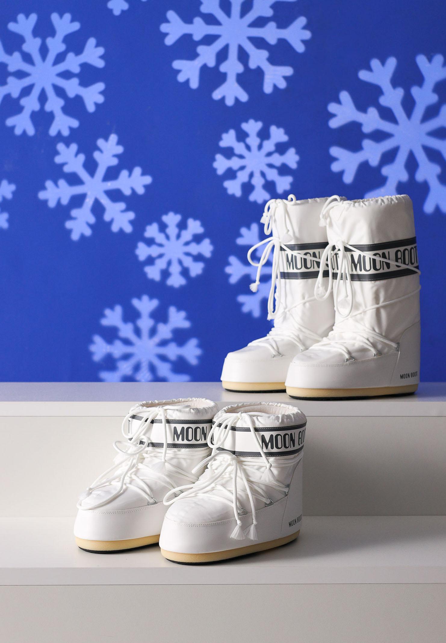 MOON BOOT Stivali da neve ICON LOW bianchi per uomo e donna 80D1409340 A009 MOON BOOT 