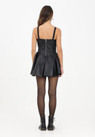 ADIDAS ORIGINALS Abito corto Adidas x Jeremy Scott Pride Faux-Leather nero da donna JW0833 . ADIDAS ORIGINALS 